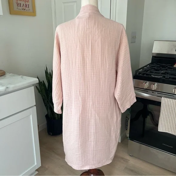 Parachute Home Pink Cloud Cotton Bathroom/Sleep Robe - Picture 3 of 11